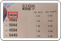 Winning Ticket Toto 4D Second Prize - 12 June 2024